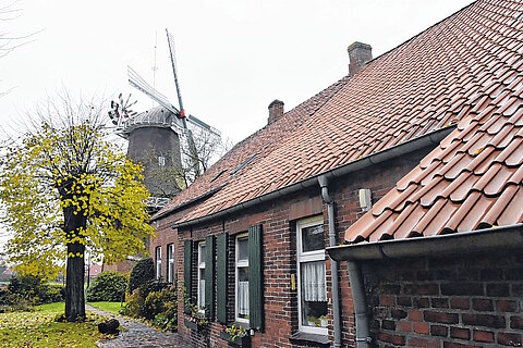 Müllerhaus der Sterrenberg-Mühle in Upgant-Schott 
